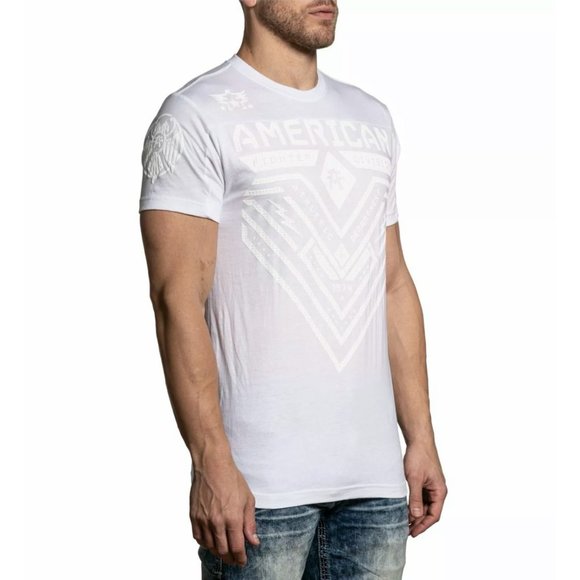 AMERICAN FIGHTER Men's T-Shirt S/S CRYSTAL RIVER - Picture 4 of 9